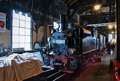 99 4532-0 rests in the sheds at Bertsdorf