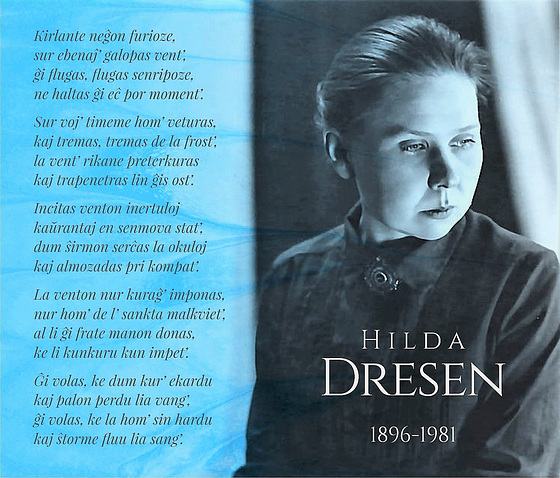 Hilda Dresen: Kirlante neĝon... (rimpoemo)