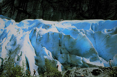 Die Gletscherzunge des  Briksdalsbre