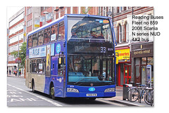 Reading Buses 859 2008 Scania N series - 18.8.2015