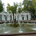 Fountain in the grounds of Peter the Great's palace at Peterhof, St Petersburg.