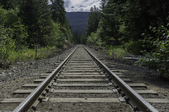 Bahnstrecke auf dem Weg zum Brandywine Fall (© Buelipix)