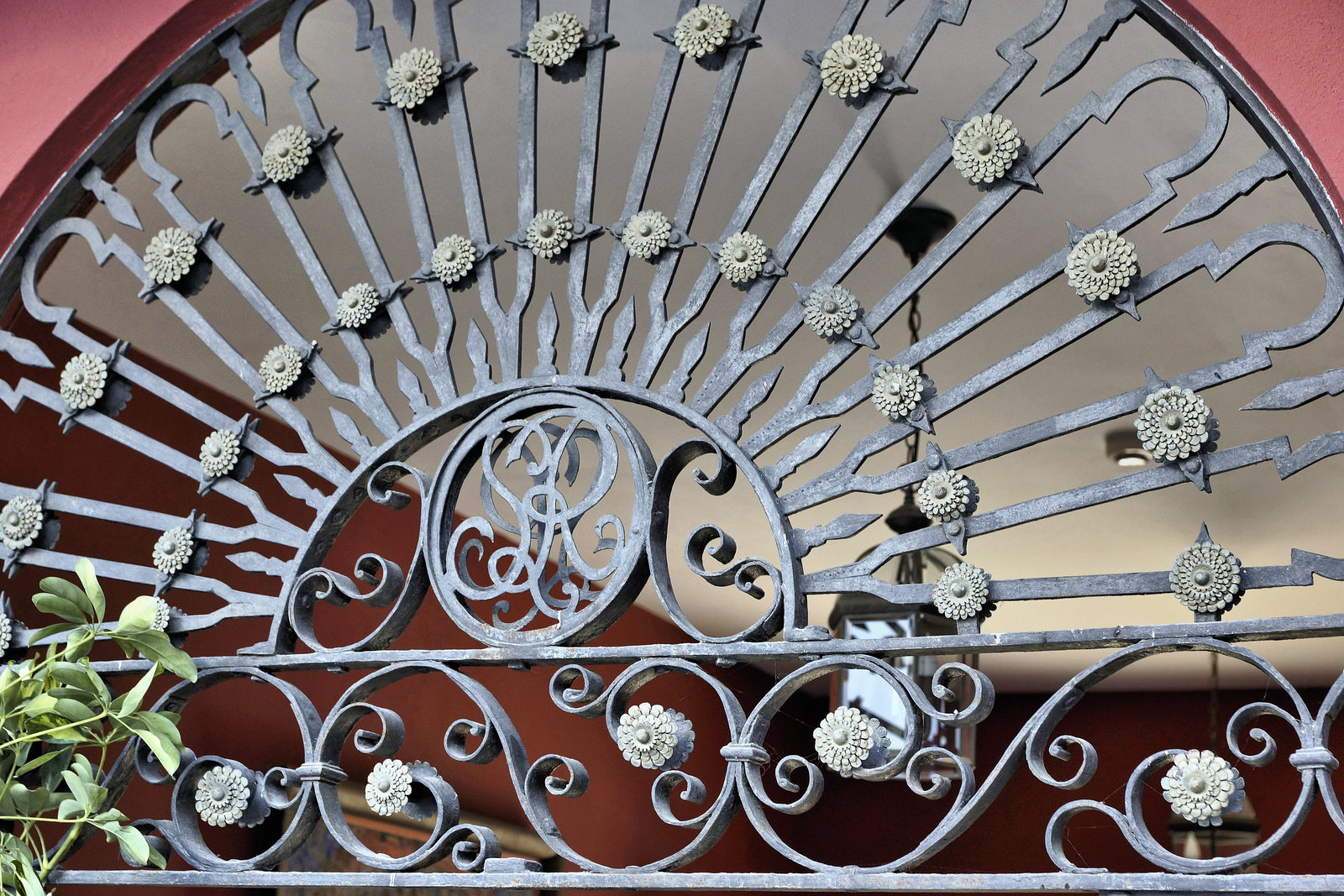 Wrought Iron Monogram – Hotel Sindhura, Vejer de la Frontera, Cádiz Province, Andalucía, Spain