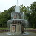 Fountain in the grounds of Peter the Great's palace at Peterhof, St Petersburg.