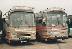 Tourline of Romford ONM 97V and MUR 238V at RAF Mildenhall – 26 May 1991 (142-12A)