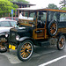 1925 Ford Model T station wagon at Mohawk Valley Community College, Edited Crop, Utica, New York, USA, 2015
