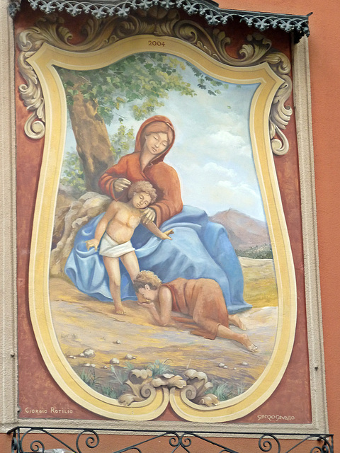 Marienbild aud der Piazza dal Alghieri Dante