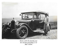 Doris with an Austin poss a 12 mid 1920s