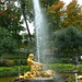 Fountain in the grounds of Peter the Great's palace at Peterhof, St Petersburg.