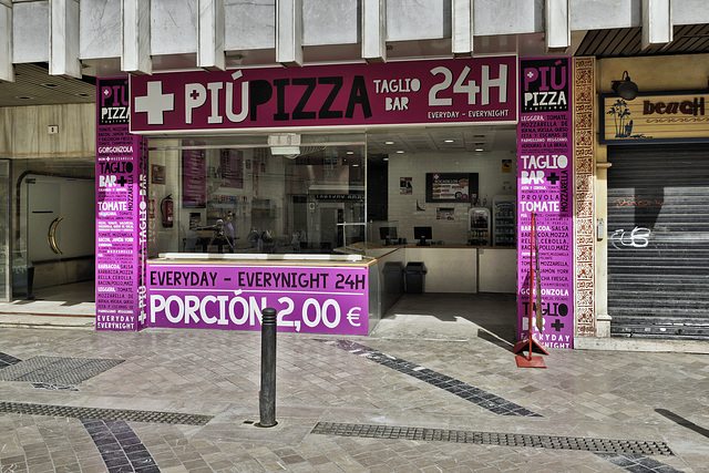 PiúPizza – Plaza de Uncibay, Málaga, Andalucía, Spain