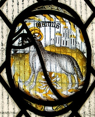 Stained Glass fragment, Rolleston on Dove Church, Staffordshire