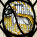 Stained Glass fragment, Rolleston on Dove Church, Staffordshire