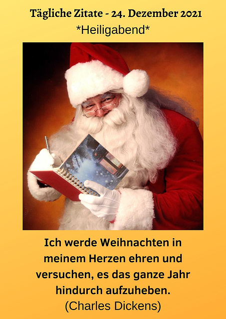 Tägliche Zitate - 24. Dezember 2021