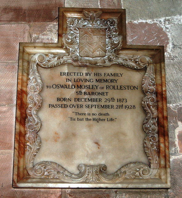 Monument to Sir Oswald Mosley, Rolleston on Dove, Staffordshire