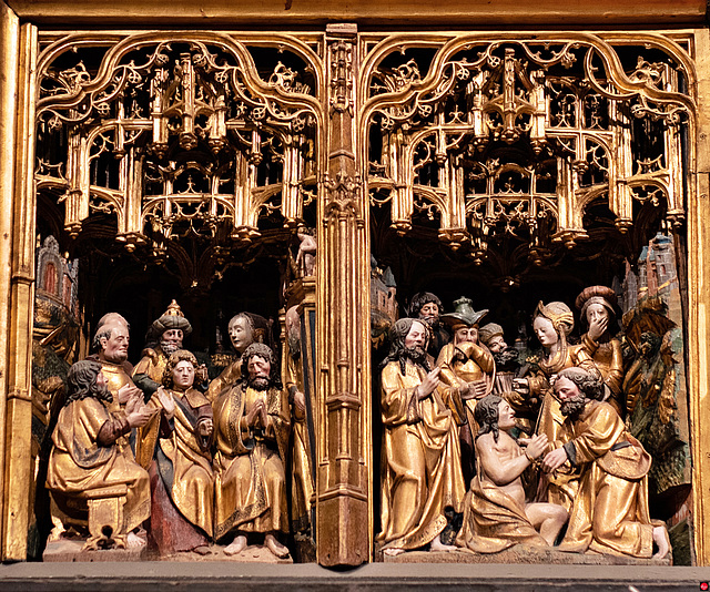 Ein kleiner Ausschnitt des Agilolphusaltar im Kölner Dom