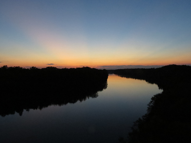 Sunset over Tombigbee River