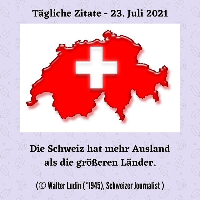 Tägliche Zitate - 23. Juli 2021