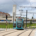 Besançon (25). Juin 2016. Le tram devant la gare Viotte.