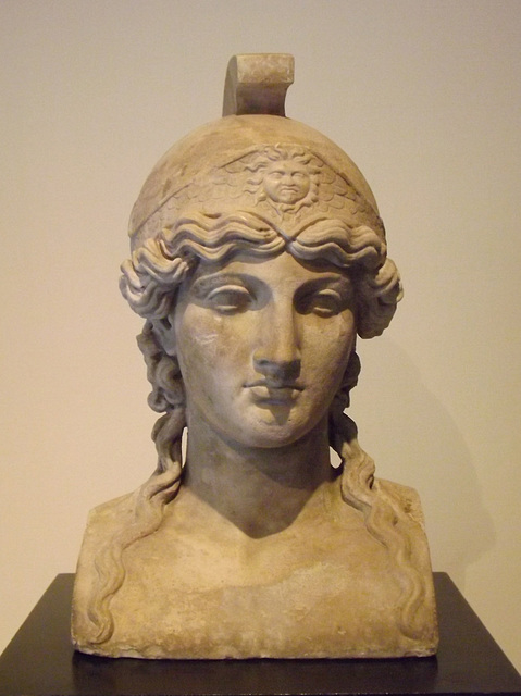 Herm of Athena from the Villa dei Papiri in the Naples Archaeological Museum, June 2013