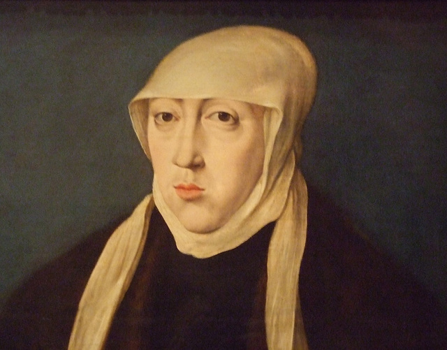 Detail of Queen Mary of Hungary Attributed to Cornelisz in the Metropolitan Museum of Art, July 2011