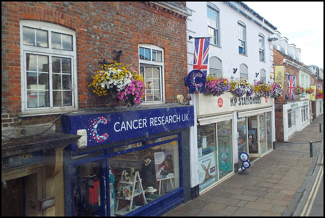 flowers and flags