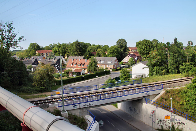 Blick von der Erzbahnbrücke 11 (Wanne-Eickel) / 21.05.2018