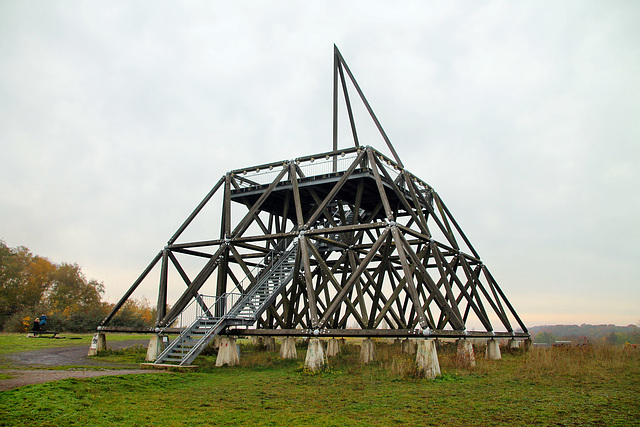 Der Spurwerkturm auf der Halde Brockenscheidt (Waltrop-Brockenscheidt) / 17.11.2019