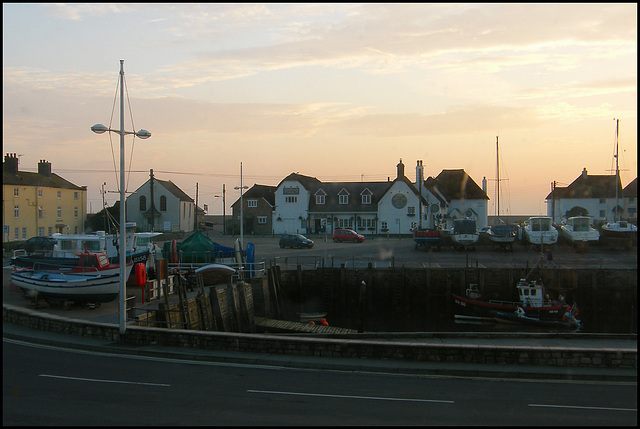 evening falls at West Bay