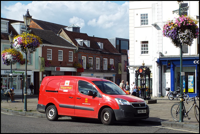 red is for post office van