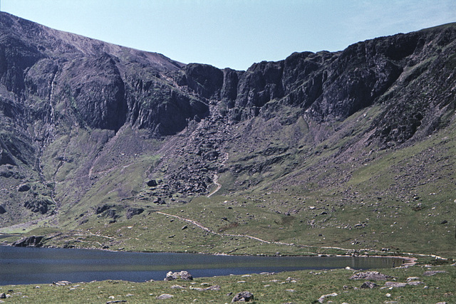 Llyn Idwal and the Idwal Syncline, Snowdonia, Gwynedd, Wales