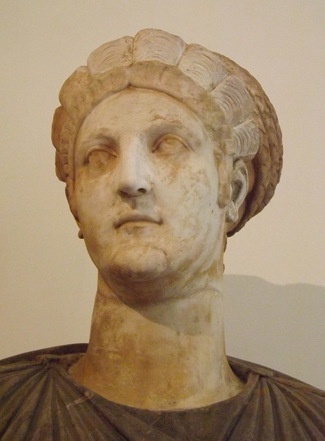 Detail of the Bust of Matidia in the Palazzo Altemps, June 2014