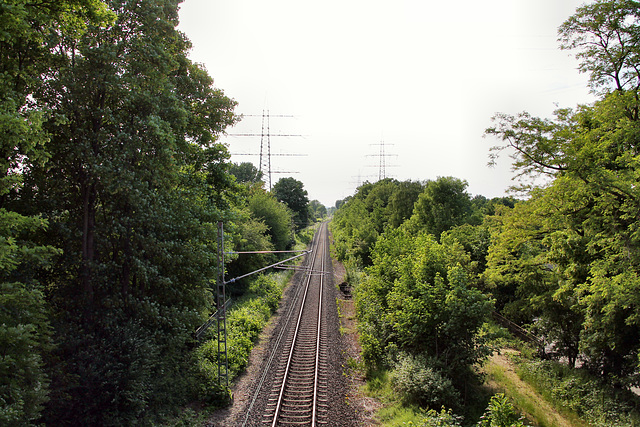 Blick auf die Emschertalbahn (Wanne-Eickel) / 21.05.2018