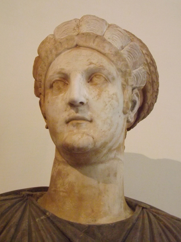 Detail of the Bust of Matidia in the Palazzo Altemps, June 2014