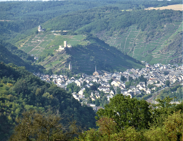 Blick auf die Koberner Burgen