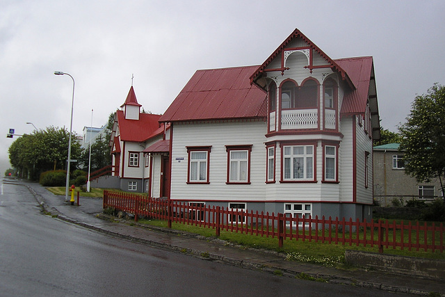 Akureyri In The Rain