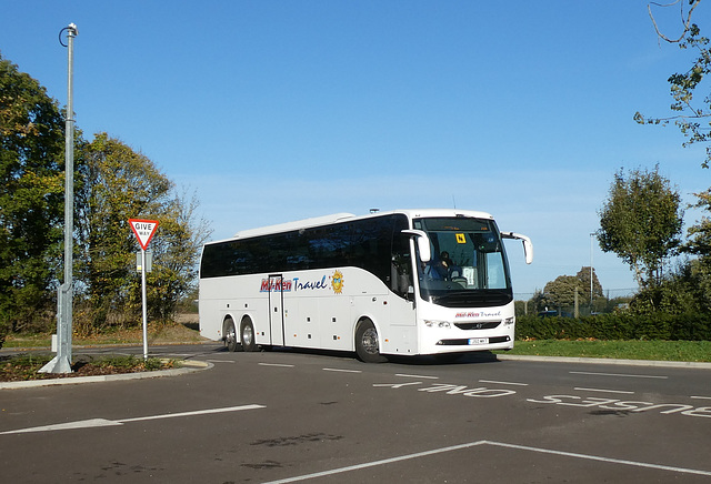 Mil-Ken Travel J50 MKT (151-G-1748, BX64 UMH) at the Mildenhall Hub/MCA - 1 Nov 2021 (P1090809)