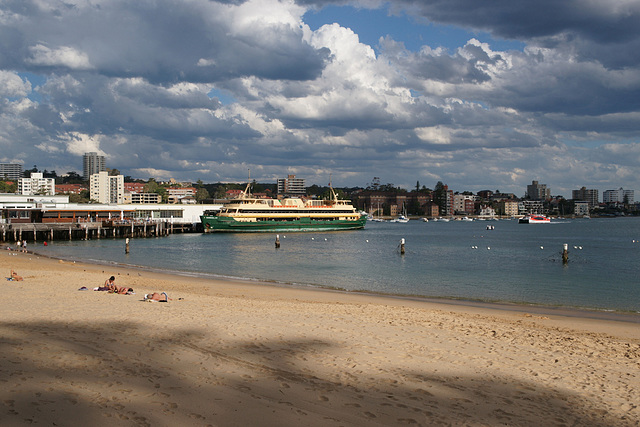 Harbour Ferry Docked At Manly