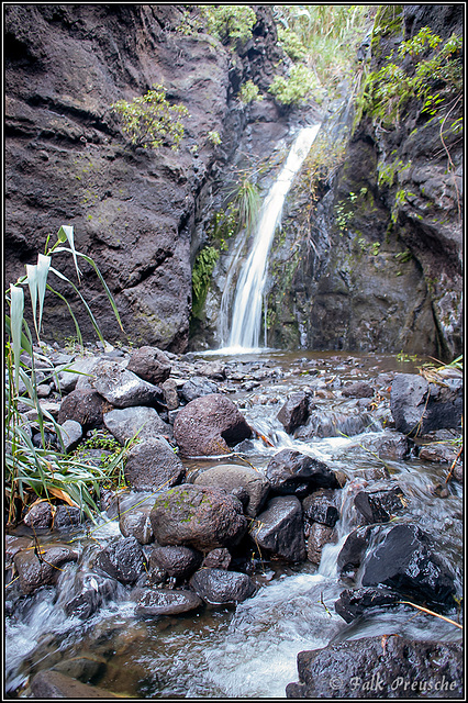 Kleiner Wasserfall in der Masca-Schlucht