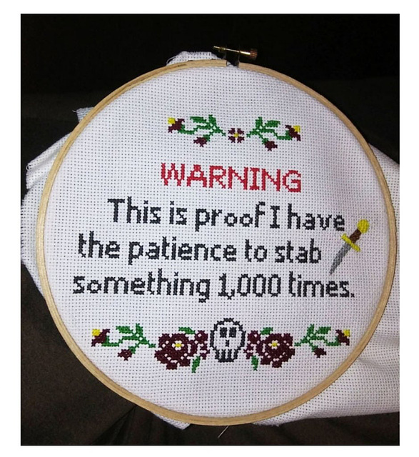 O&S(meme) - cross-stitch