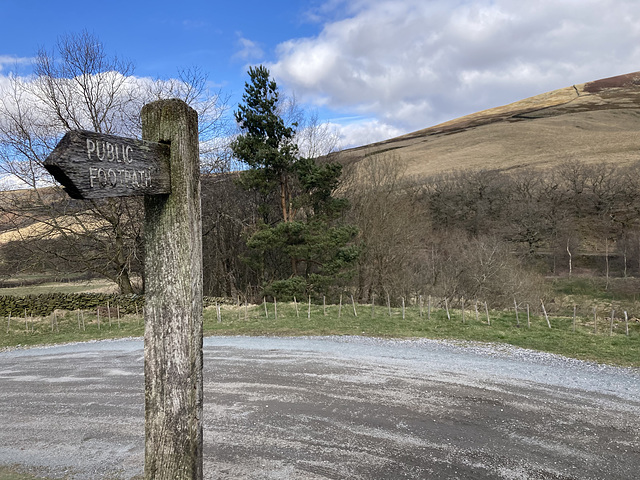 Same Signpost but No Snow and No Flash