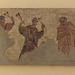 Copy of a Mosaic with Two Maidens with Castanets and a Pan-pipe Player from Carthage in the Museum of Roman Civilization in EUR, July 2012