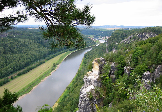 190 m über der Elbe