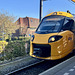 Train arriving in Hilversum