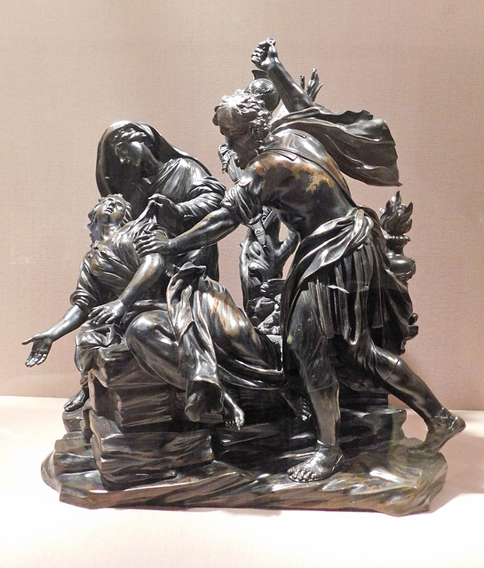 The Sacrifice of Jephthah's Daughter by Soldani in the Metropolitan Museum of Art, February 2020