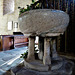 bredwardine church, herefs.,c12 font in the late c11 nave