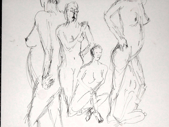 ink studies, 2 minute poses