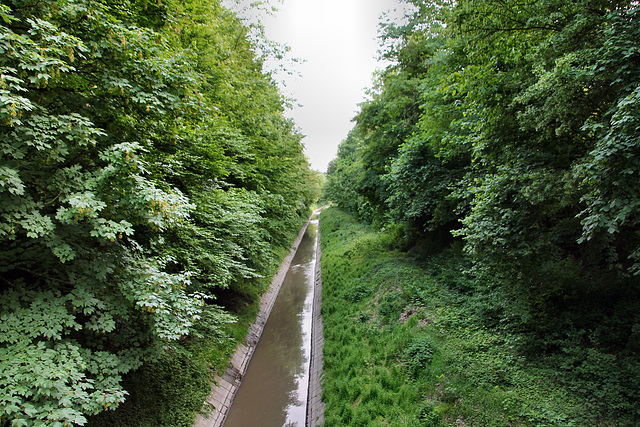 Der Hüller Bach bei der Erzbahn (Wanne-Eickel) / 21.05.2018