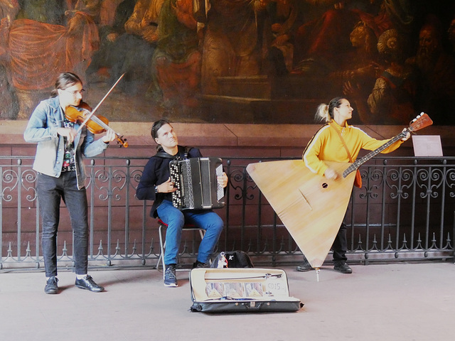 Basel/ Basle- Musicians in the Courtyard of the City Hall