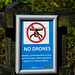 No Drones sign in the Upper Derwent Valley