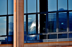 The Law Courts reflecting The Sage